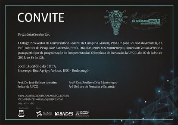 CONVITE OLIMPIADA 1