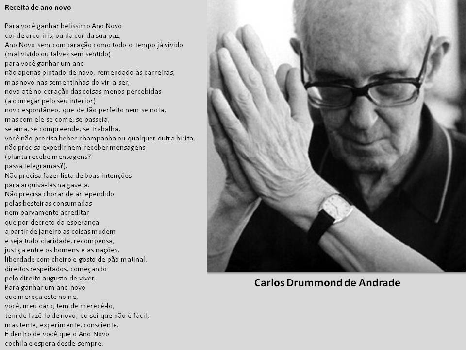 mensagem de drummond - pet 2012